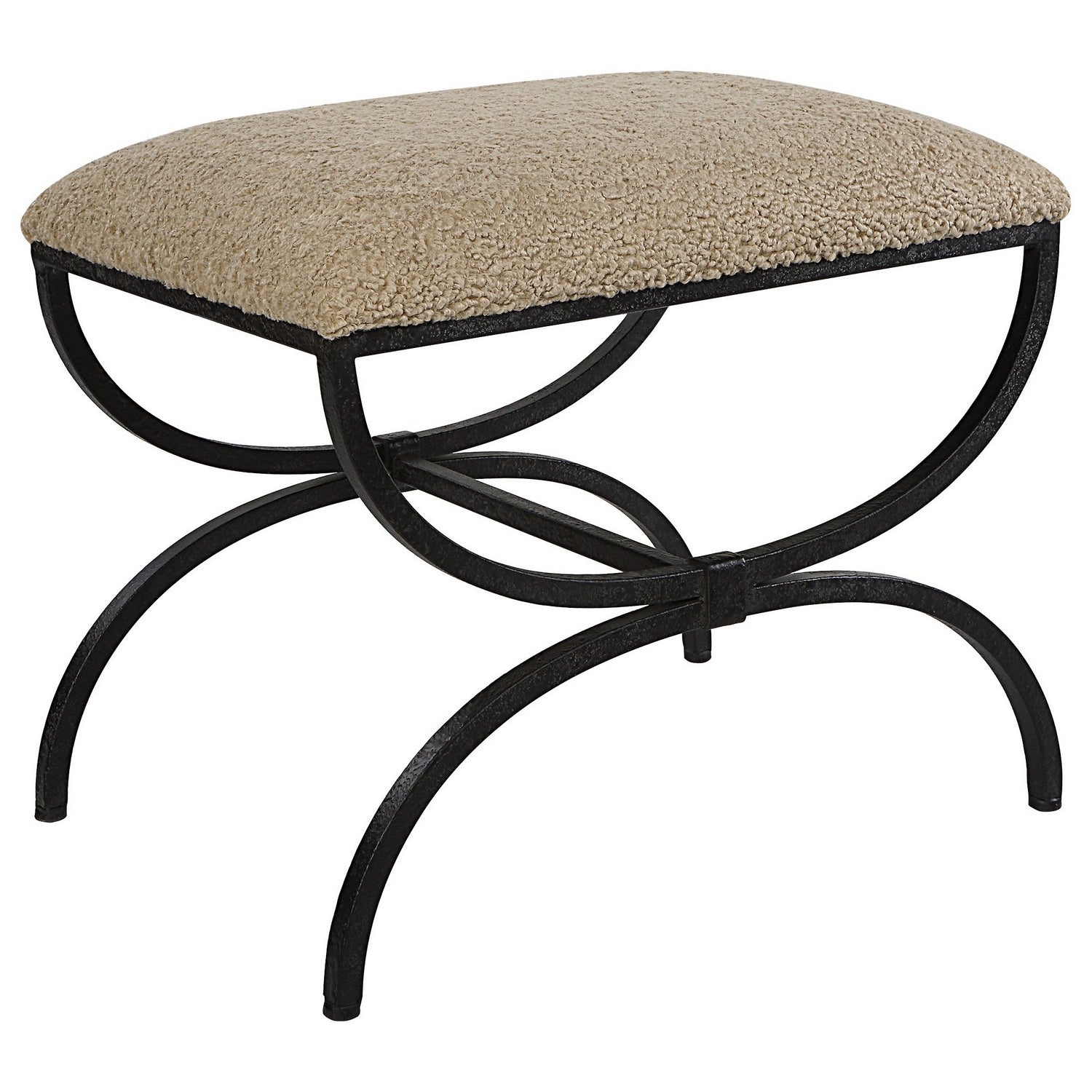 Uttermost - 23699 - Bench - Hacienda - Textured Iron