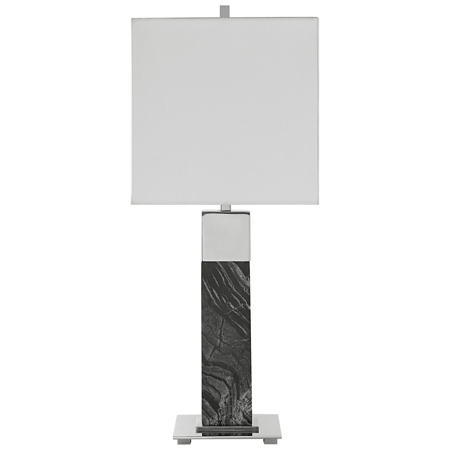 Uttermost - 30060-1 - One Light Table Lamp - Pilaster - Polished Nickel