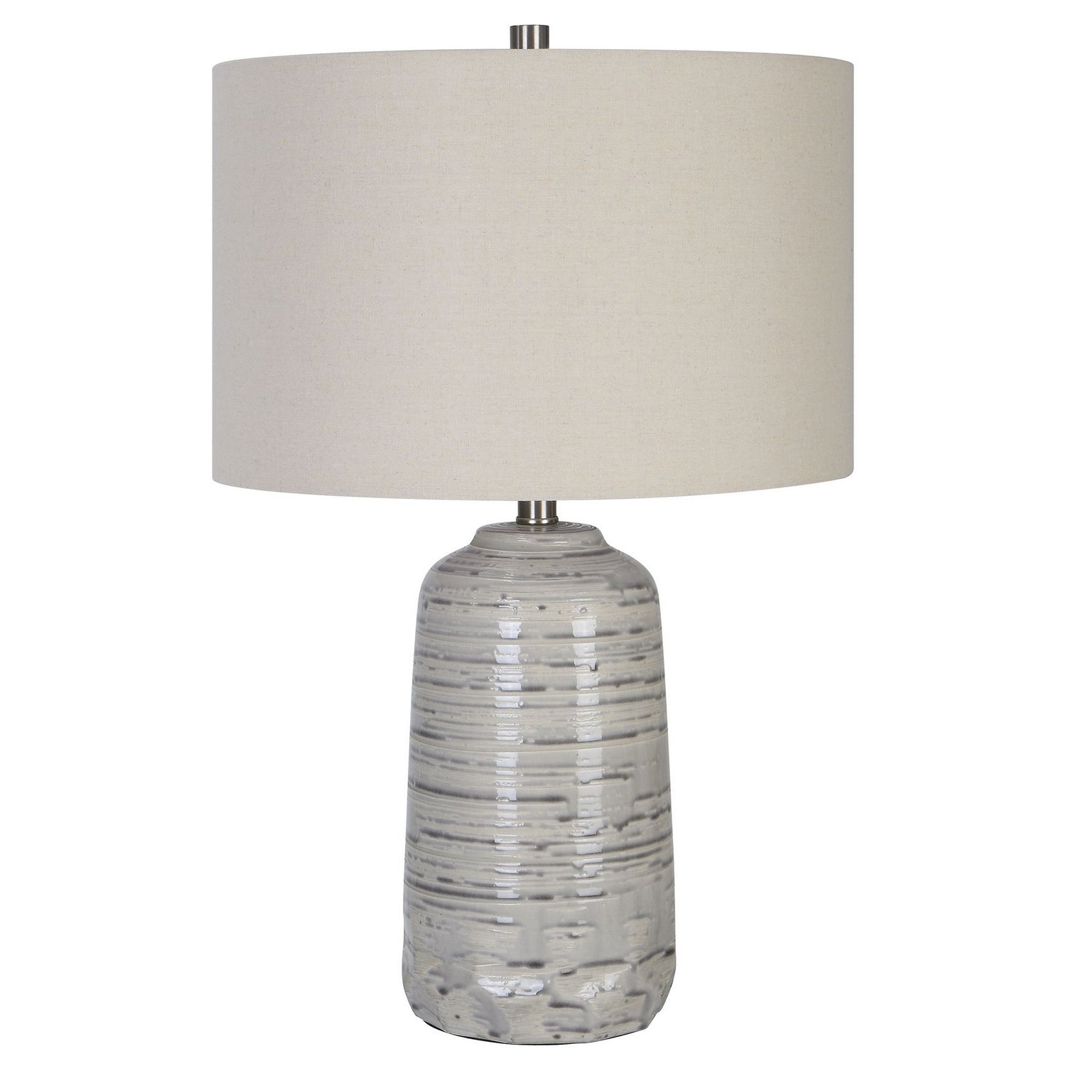 Uttermost - 30069-1 - One Light Table Lamp - Cyclone - Brushed Nickel