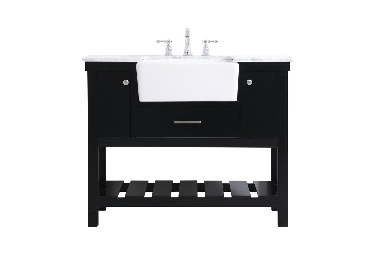 Elegant Lighting - VF60142BK - Single Bathroom Vanity - Clement - black