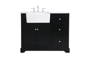 Elegant Lighting - VF60242BK - Single Bathroom Vanity - Franklin - black