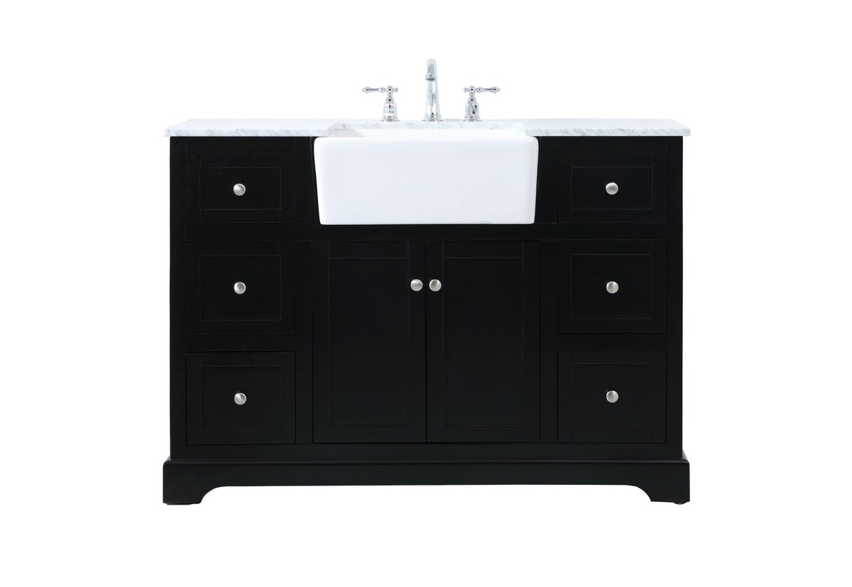 Elegant Lighting - VF60248BK - Single Bathroom Vanity - Franklin - black