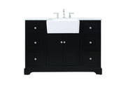 Elegant Lighting - VF60248BK - Single Bathroom Vanity - Franklin - black