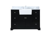 Elegant Lighting - VF60248BK-BS - Single Bathroom Vanity - Franklin - black
