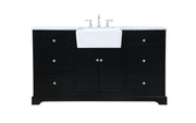Elegant Lighting - VF60260BK - Single Bathroom Vanity - Franklin - black