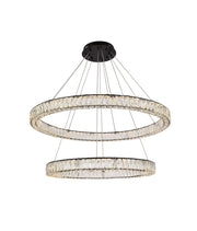 Elegant Lighting - 3503D42BK - LED Pendant - Monroe - Black
