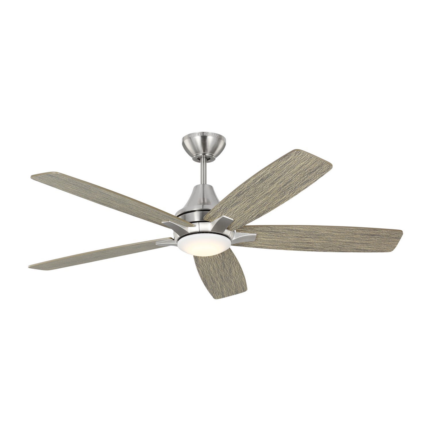 Generation Lighting - 5LWDR52BSLGD - 52" Ceiling Fan - Lowden - Brushed Steel