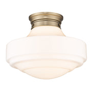 Golden - 0508-LSF MBS-VMG - One Light Semi-Flush Mount - Ingalls - Modern Brass