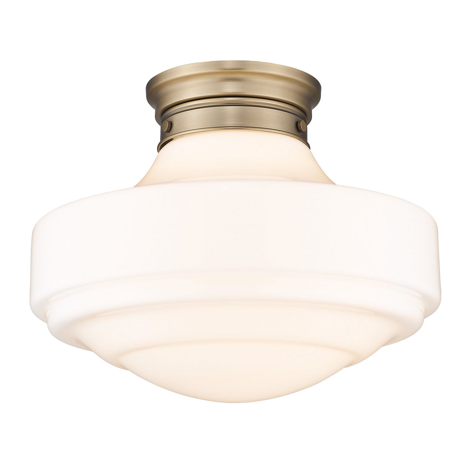 Golden - 0508-LSF MBS-VMG - One Light Semi-Flush Mount - Ingalls - Modern Brass