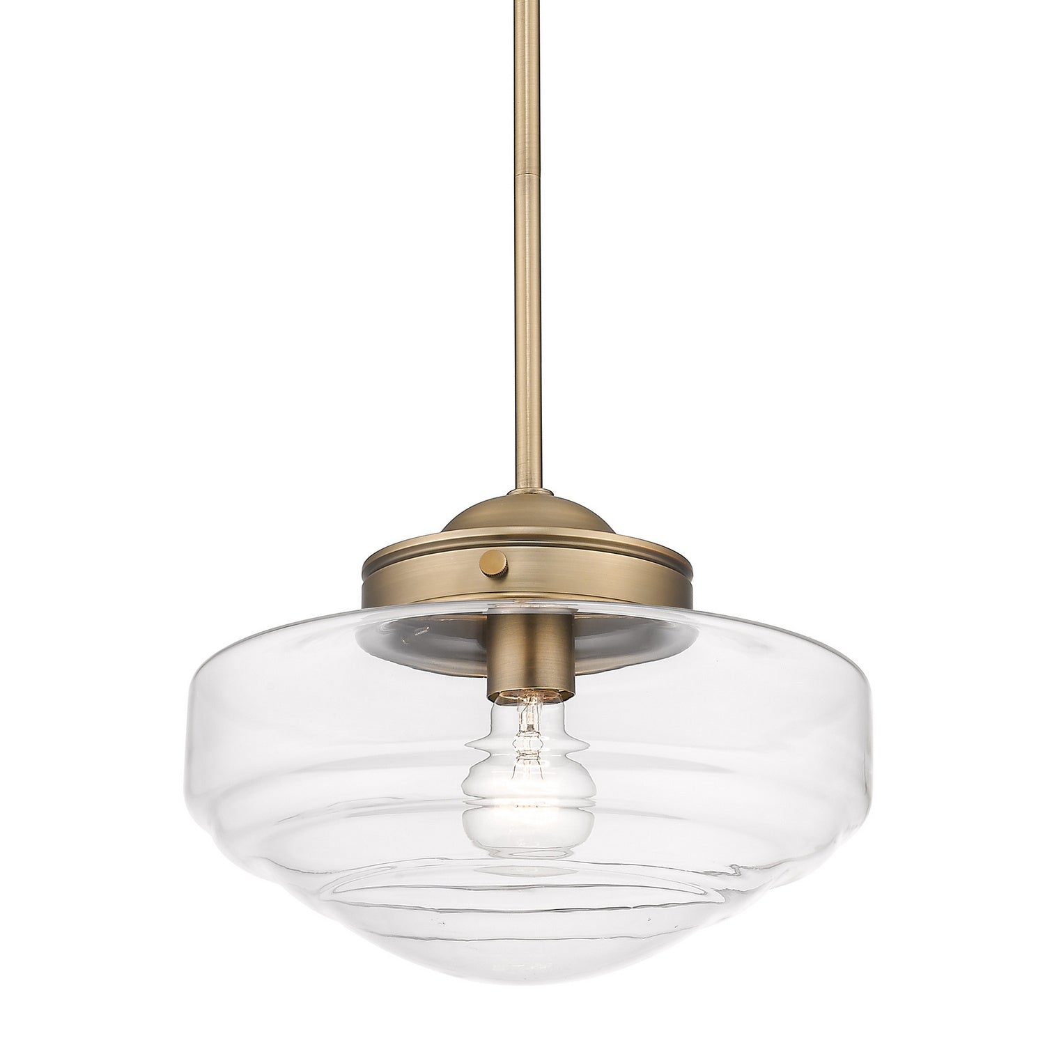 Golden - 0508-M MBS-CLR - One Light Pendant - Ingalls - Modern Brass