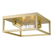 Golden - 2072-FM OG - Two Light Flush Mount - Wesson - Olympic Gold