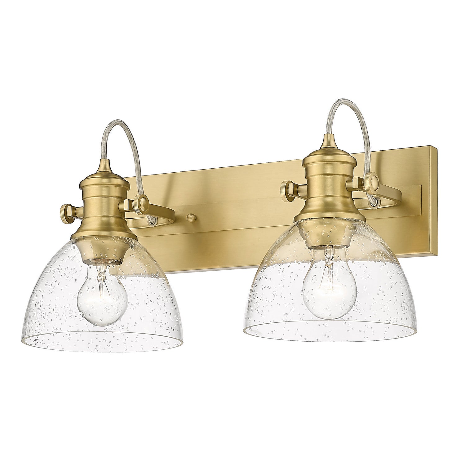 Golden - 3118-BA2 BCB-SD - Two Light Bath Vanity - Hines - Brushed Champagne Brass