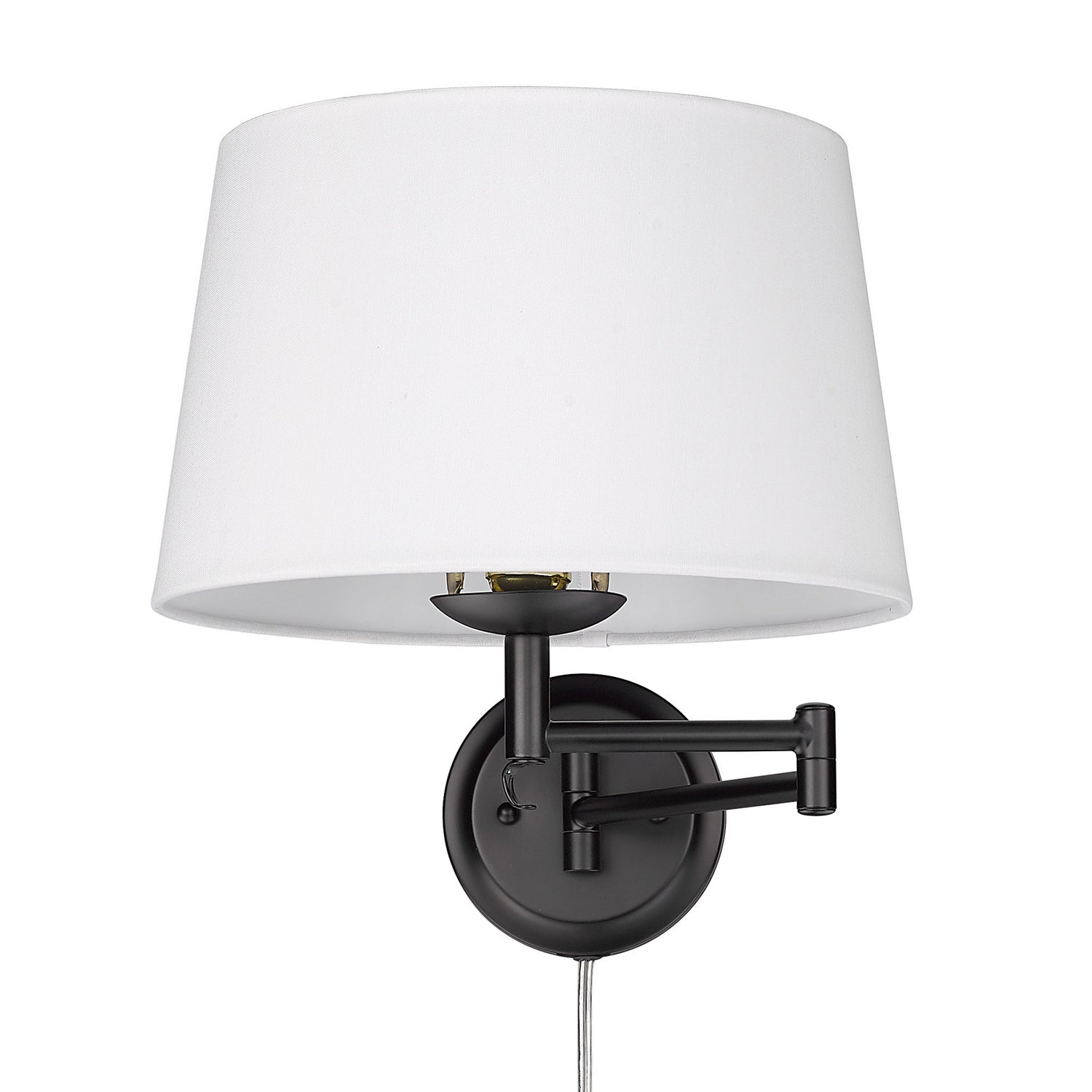 Golden - 3692-A1W BLK-MWS - One Light Swing Arm - Eleanor - Matte Black