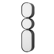 Corbett Lighting - 393-03-SBK/SS - Three Light Wall Sconce - Opal - Soft Black w/Stainless Steel