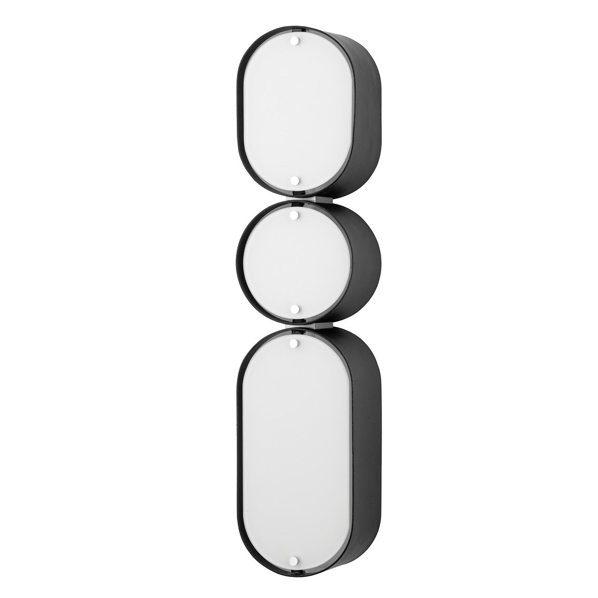 Corbett Lighting - 393-03-SBK/SS - Three Light Wall Sconce - Opal - Soft Black w/Stainless Steel