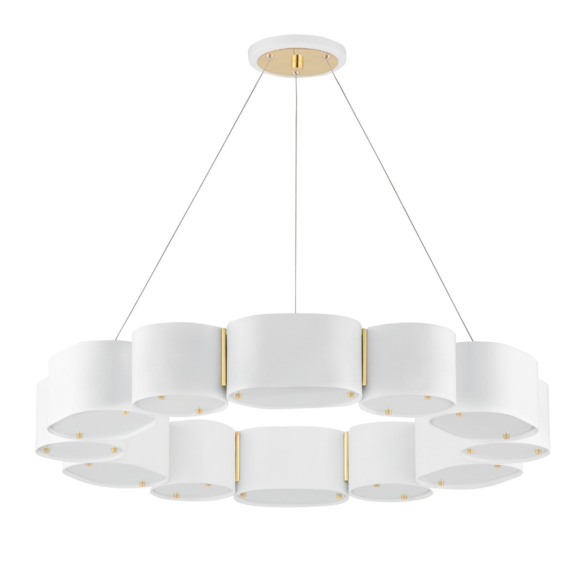 Corbett Lighting - 393-30-SWH/VB - 12 Light Chandelier - Opal - Soft White/Vintage Brass