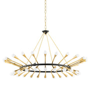 Corbett Lighting - 401-48-VPB/BBR - 48 Light Chandelier - Aries - Vintage Polished Brass/Black Brass