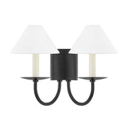 Mitzi - H464102-SBK - Two Light Wall Sconce - Lenore - Soft Black