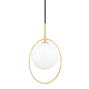 Mitzi - H493701-AGB - LED Pendant - Babette - Aged Brass