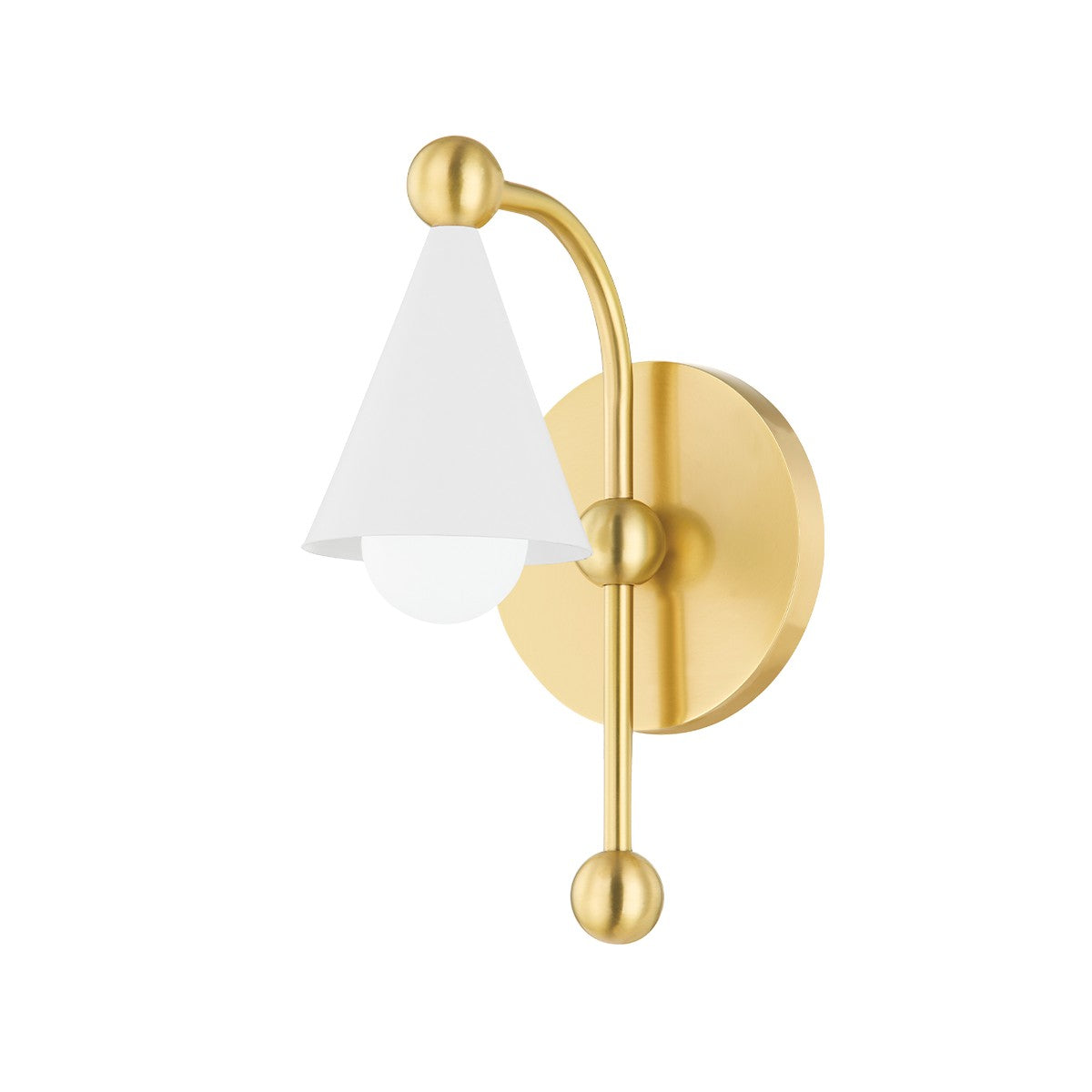 Mitzi - H681101-AGB/SWH - One Light Wall Sconce - Hikari - Aged Brass/Soft White