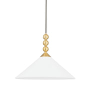 Mitzi - H682701-AGB - One Light Pendant - Sang - Aged Brass