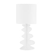 Mitzi - HL684201-AGB/CGW - One Light Table Lamp - Liwa - Aged Brass/Ceramic Gloss White