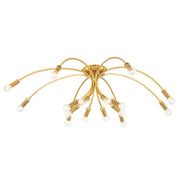 Hudson Valley - 1548-AGB - 16 Light Flush Mount - Amboy - Aged Brass