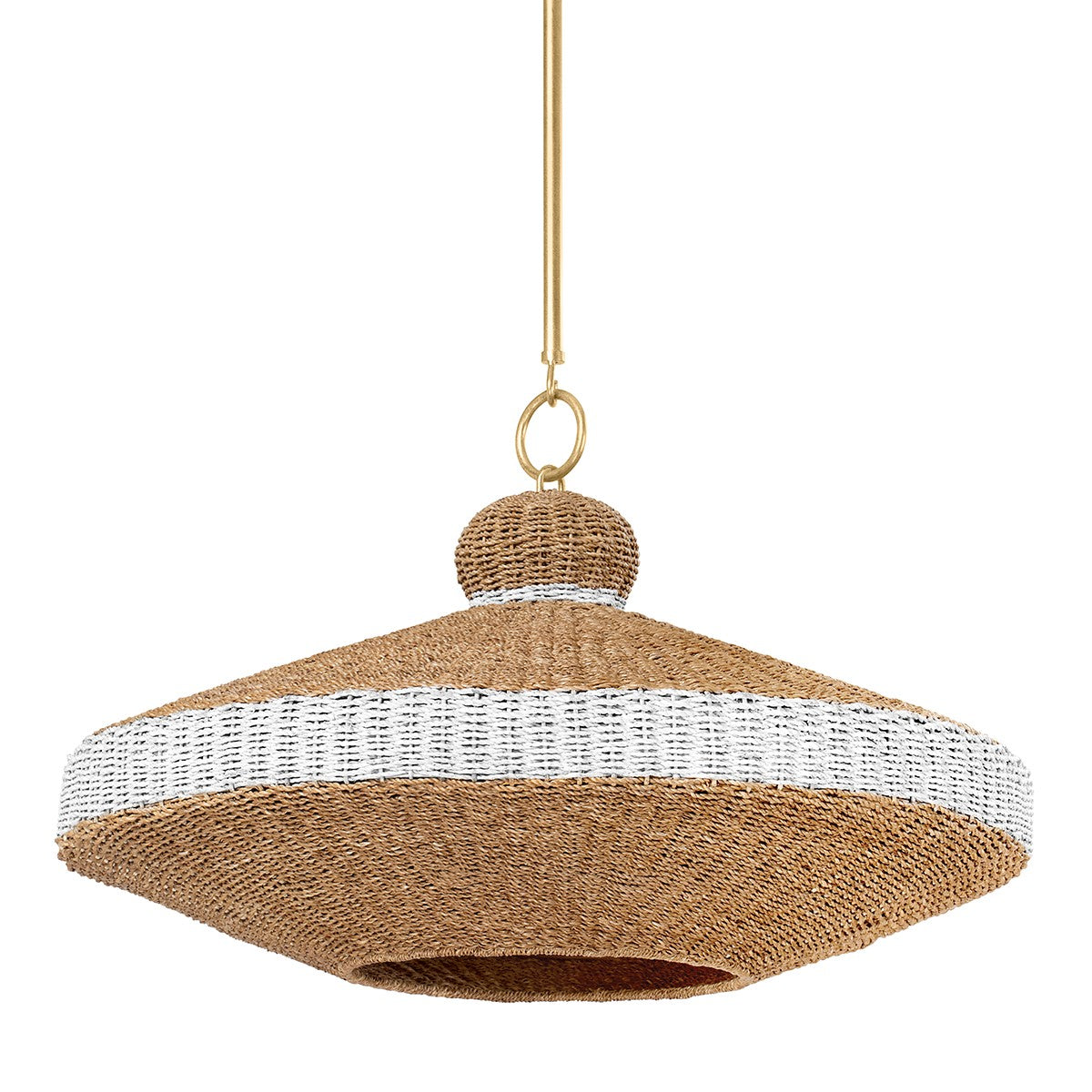 Hudson Valley - 1830-VGL - One Light Pendant - Bethel - Vintage Gold Leaf
