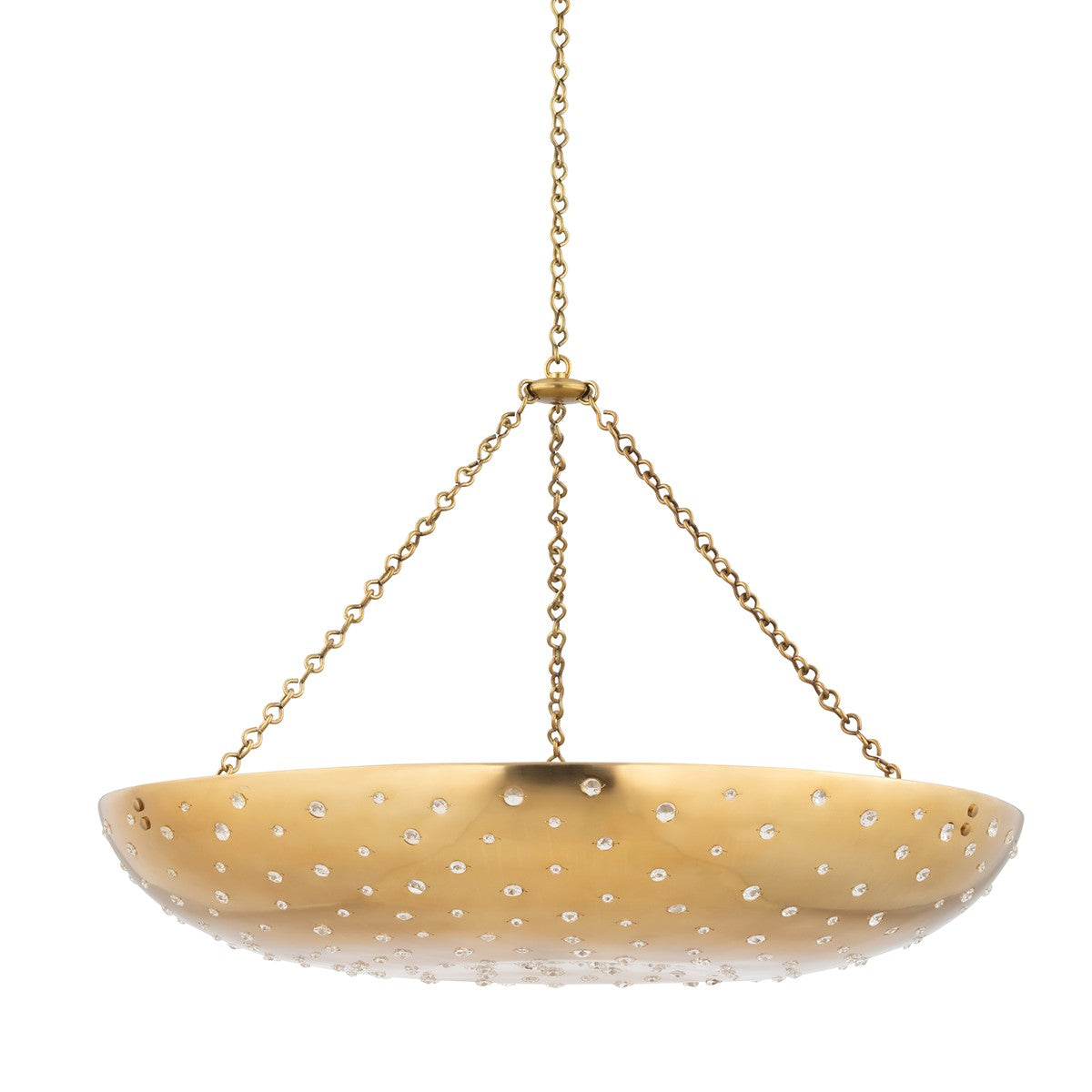 Hudson Valley - 4636-AGB - Nine Light Pendant - Dalton - Aged Brass