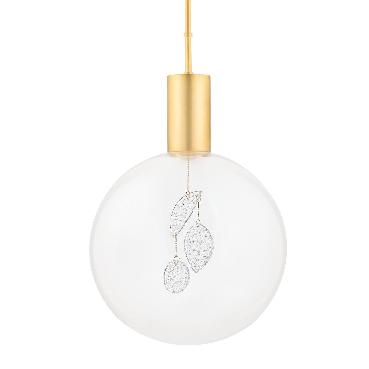 Hudson Valley - KBS1875701L-AGB - One Light Pendant - Gio - Aged Brass