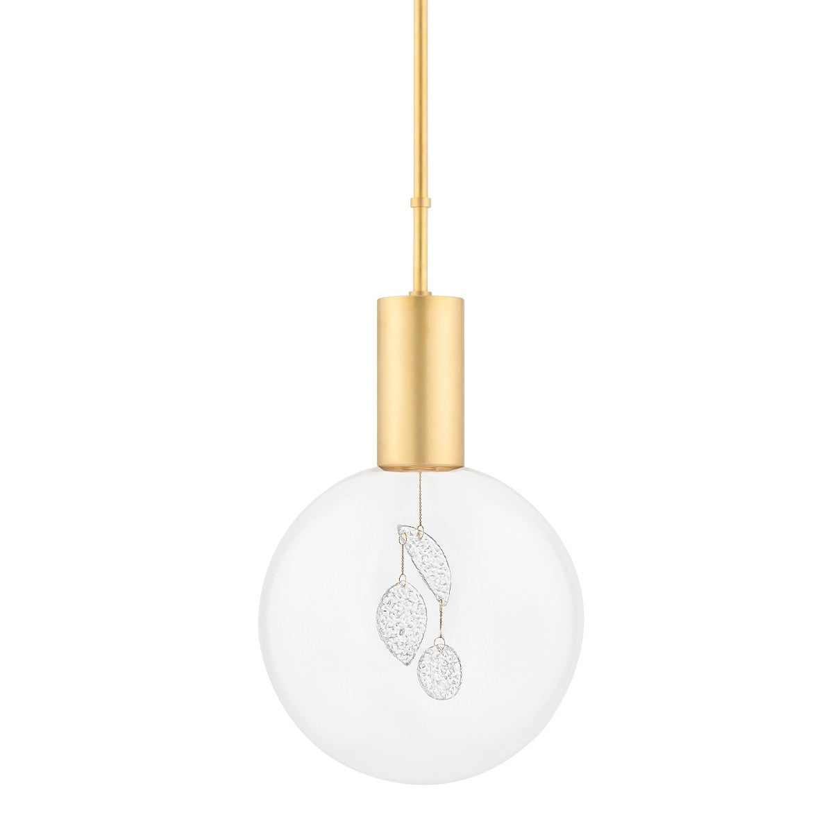 Hudson Valley - KBS1875701S-AGB - One Light Pendant - Gio - Aged Brass