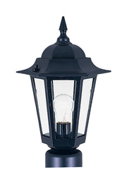 Maxim - 3001CLBK - One Light Outdoor Pole/Post Lantern - Builder Cast - Black