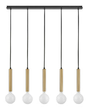 Lark - 83206LCB - LED Linear Chandelier - Bobbie - Lacquered Brass