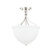 Hudson Valley - 2811-PN - One Light Semi Flush - Browne - Polished Nickel