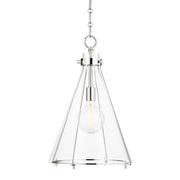 Hudson Valley - 7304-PN - One Light Pendant - Eldridge - Polished Nickel