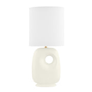 Hudson Valley - L1506-AGB/CSI - One Light Table Lamp - Harbor Park - Aged Brass/Satin Ivory