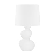 Hudson Valley - L1737-AGB/CSW - One Light Table Lamp - Kingsley - Aged Brass/Ceramic Satin White