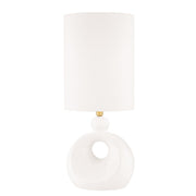 Hudson Valley - L1850-AGB/CWS - One Light Table Lamp - Penonic - Aged Brass/White Ceramic