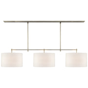 Visual Comfort Signature - TOB 5005AN-L - Three Light Billiard Pendant - Bryant - Antique Nickel