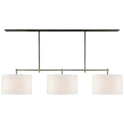 Visual Comfort Signature - TOB 5005BZ/HAB-L - Three Light Billiard Pendant - Bryant - Bronze and Hand-Rubbed Antique Brass