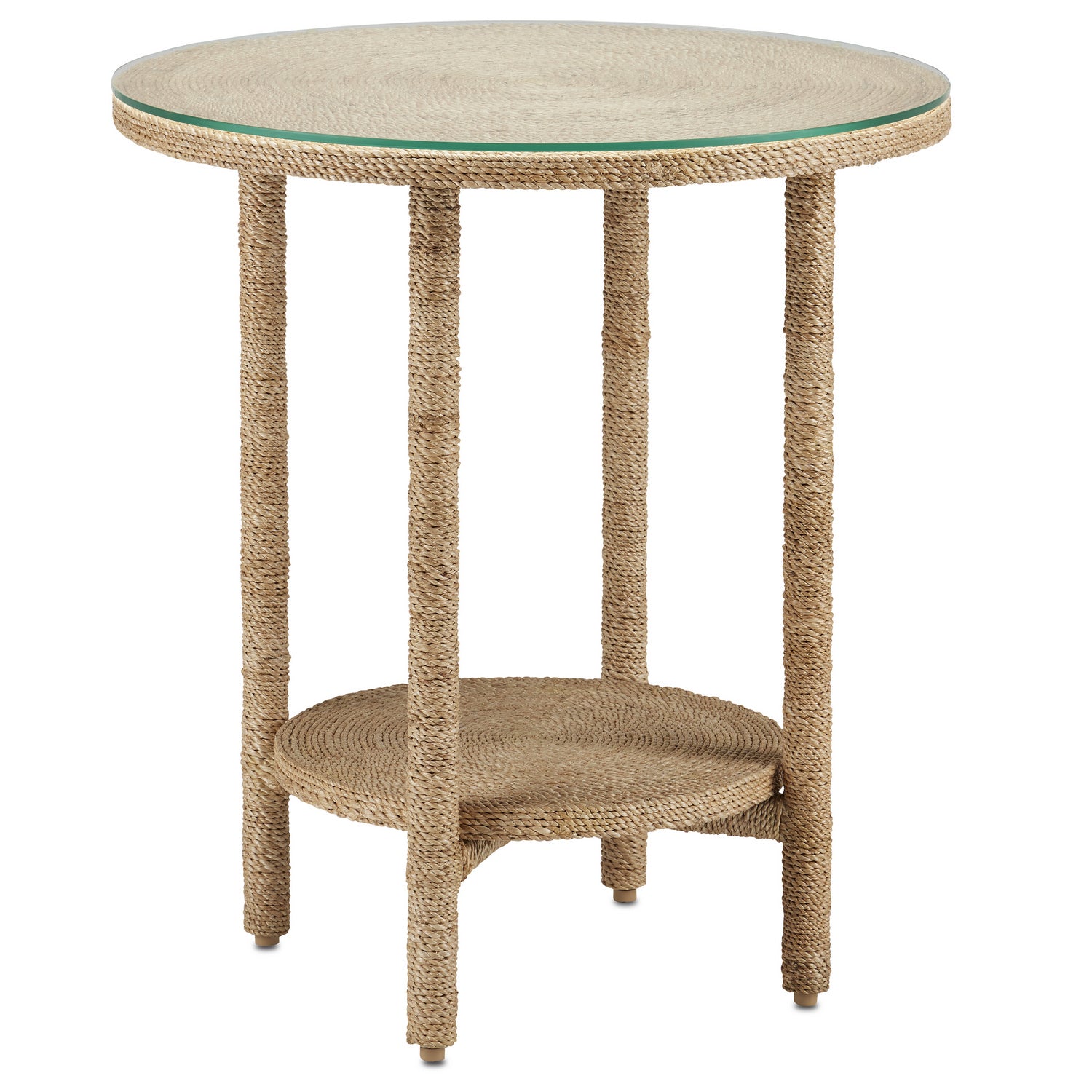 Currey and Company - 3000-0215 - Accent Table - Natural Rope