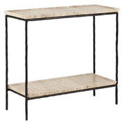 Currey and Company - 4000-0136 - Side Table - Natural/Black