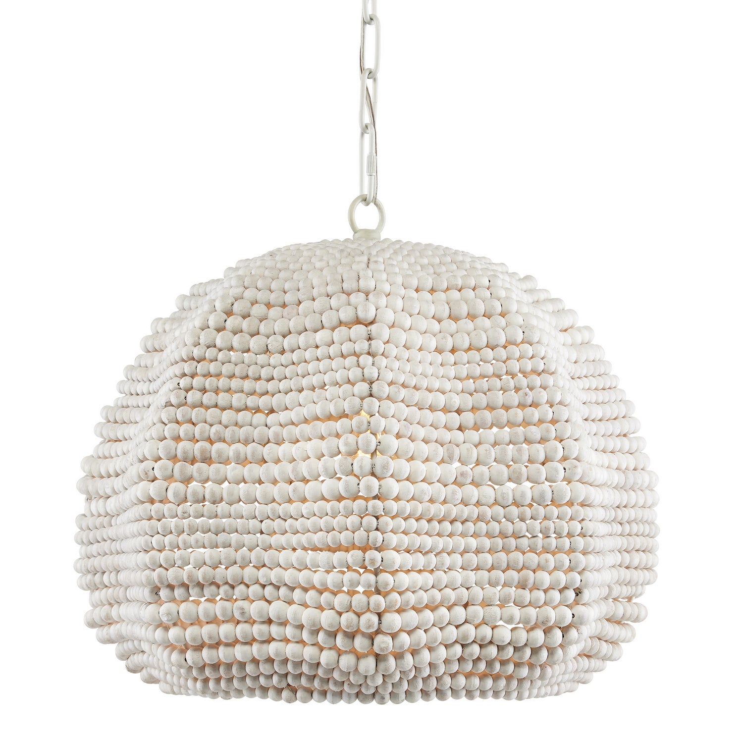 Currey and Company - 9000-0864 - One Light Pendant - White/Whitewash