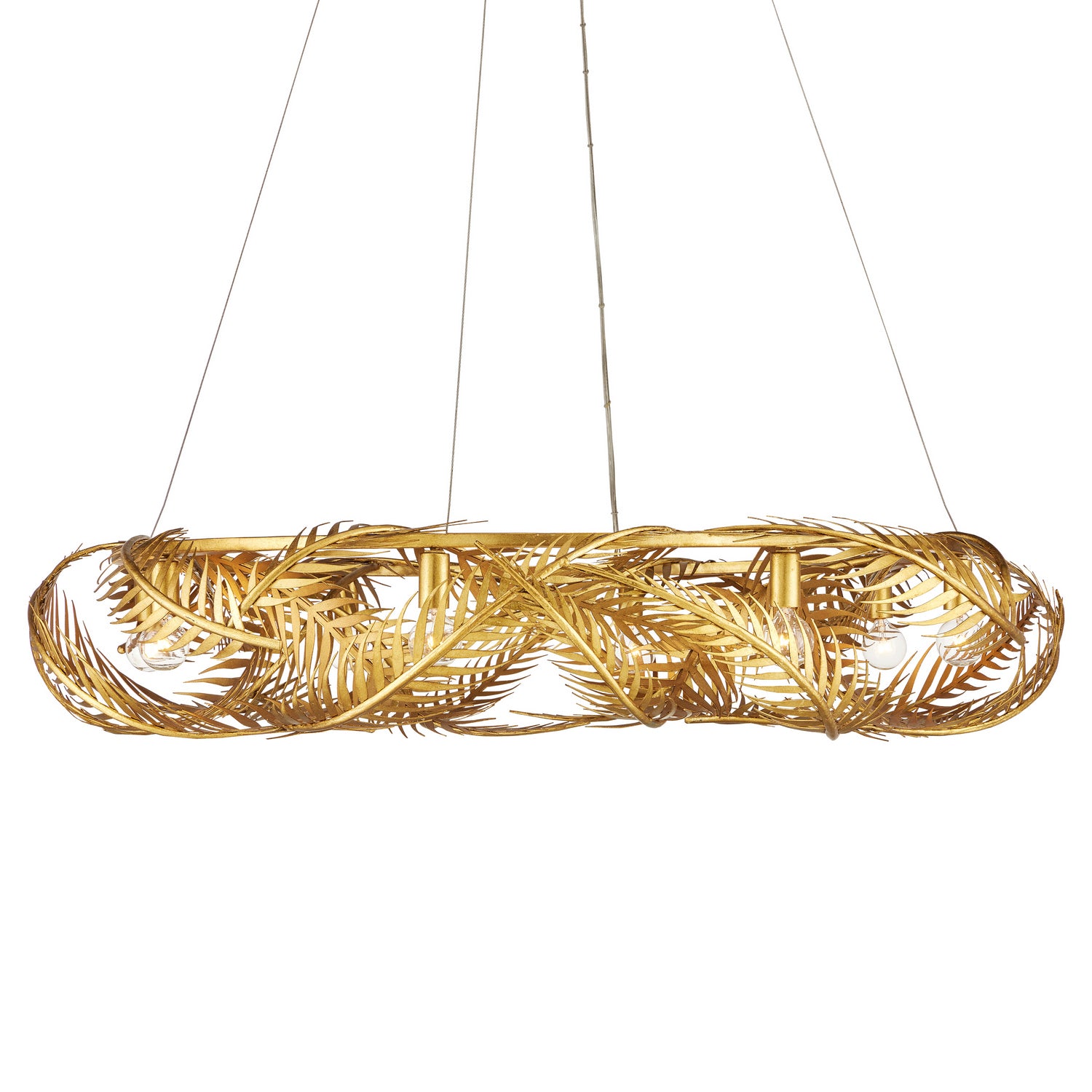 Currey and Company - 9000-0937 - Eight Light Chandelier - Contemporary Gold Leaf/Painted Contemporary Gold