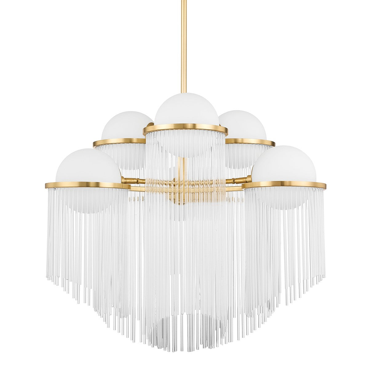 Corbett Lighting - 398-32-AGB - Six Light Chandelier - Celestial - Aged Brass