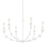 Troy Lighting - F4440-GSW - Six Light Chandelier - Florian - Gesso White