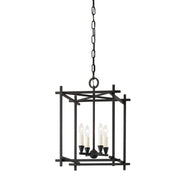 Troy Lighting - F1095-BI - Four Light Lantern - Huck - Black Iron