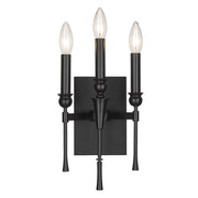 Golden - 3509-WSC BLK - Three Light Wall Sconce - Landon - Matte Black