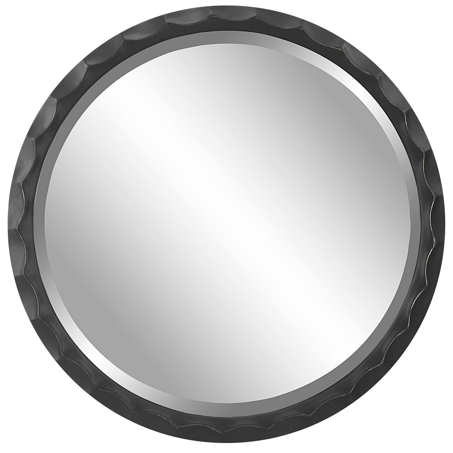 Uttermost - 09818 - Mirror - Scalloped - Aged Black