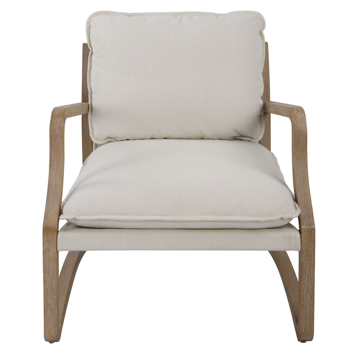 Uttermost - 23712 - Accent Chair - Melora - Solid Oak